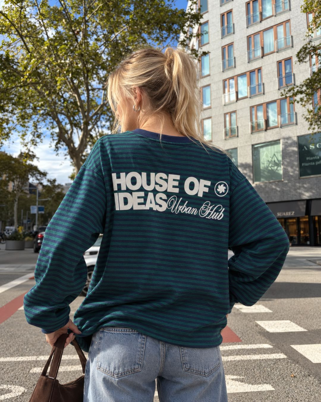 Çizgili Arkası House of Baskılı Sweatshirt – t-shirt ürün görünümü 1